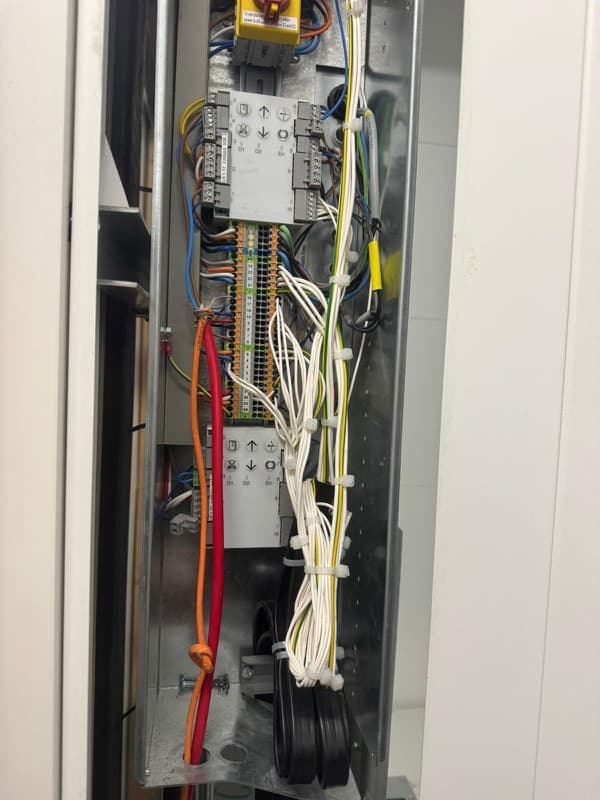 Lift control panel sent into the group